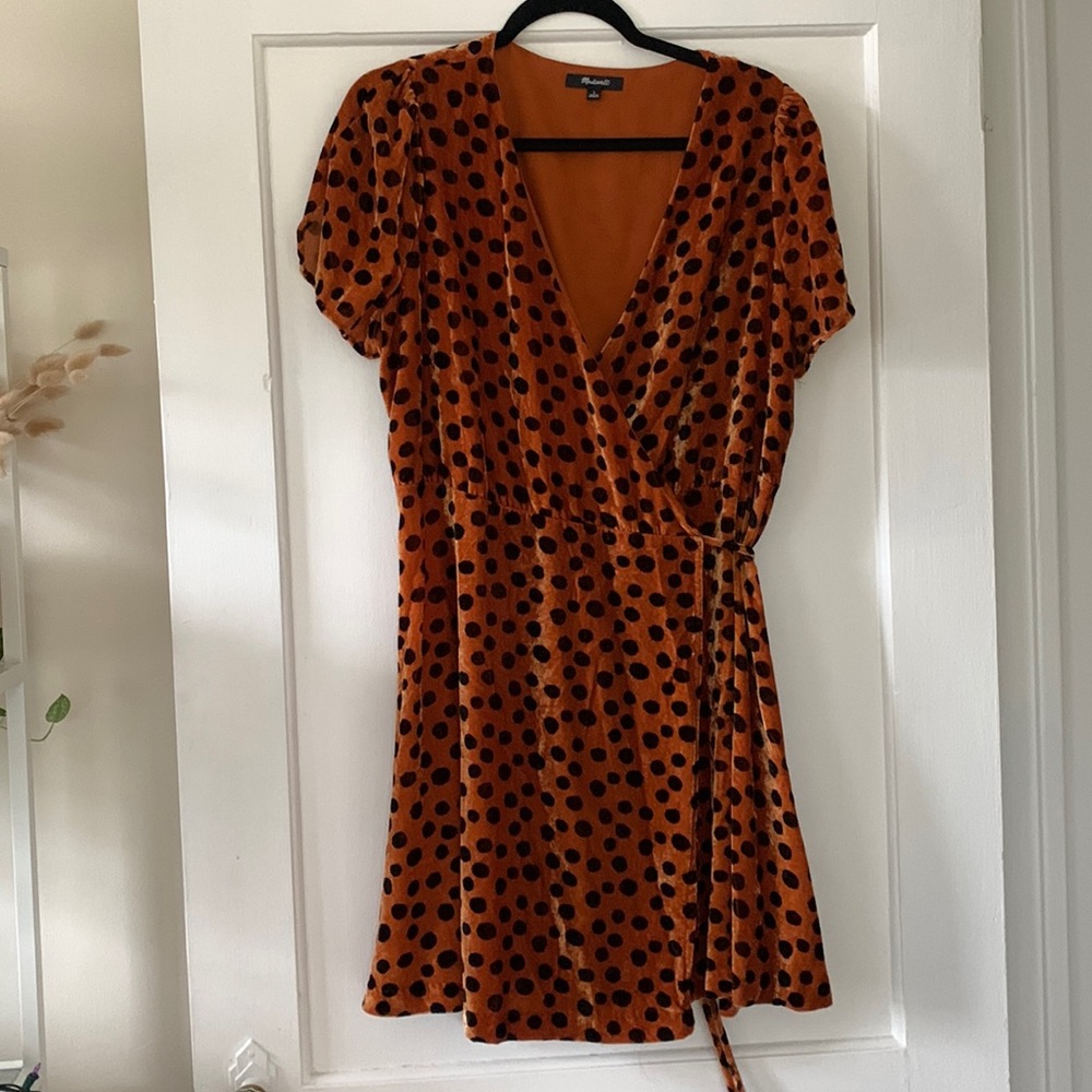 Madewell Velvet Wrap Dress